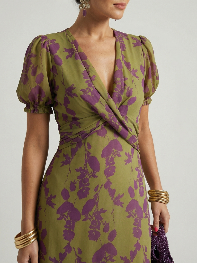 Virel Floral Midi Dress