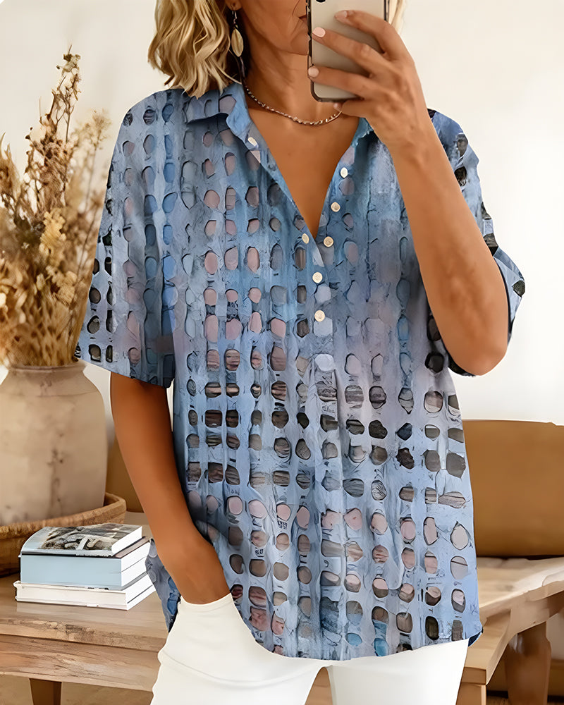 River Elegant Collar Blouse