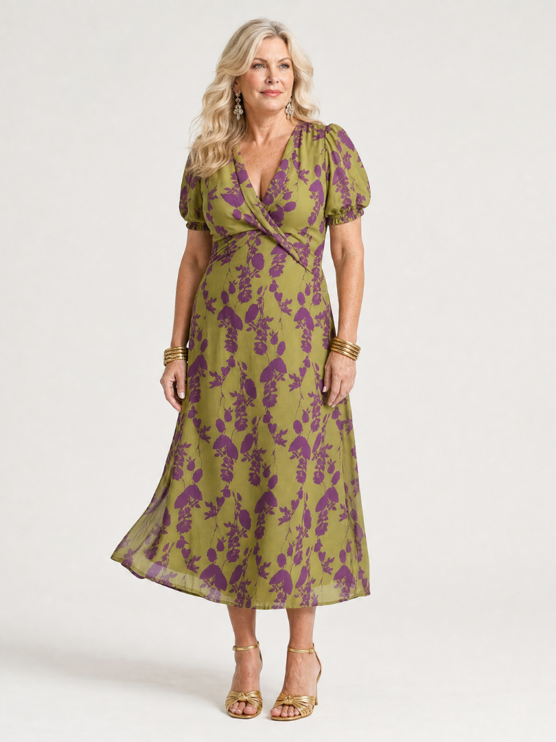 Virel Floral Midi Dress