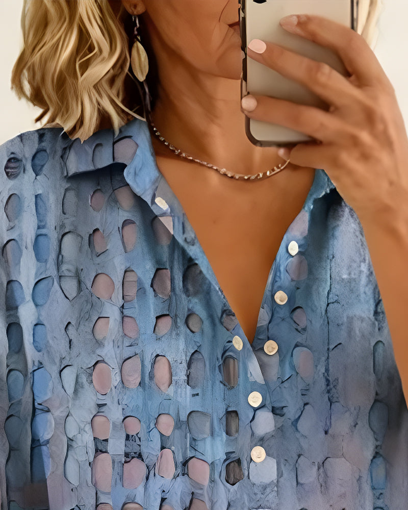 River Elegant Collar Blouse