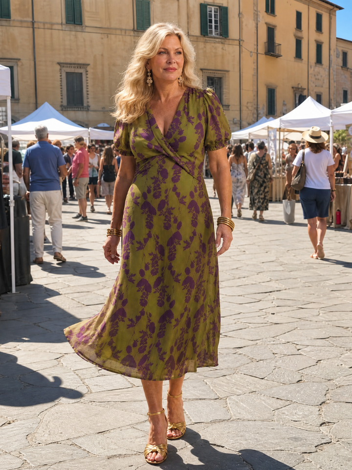Virel Floral Midi Dress