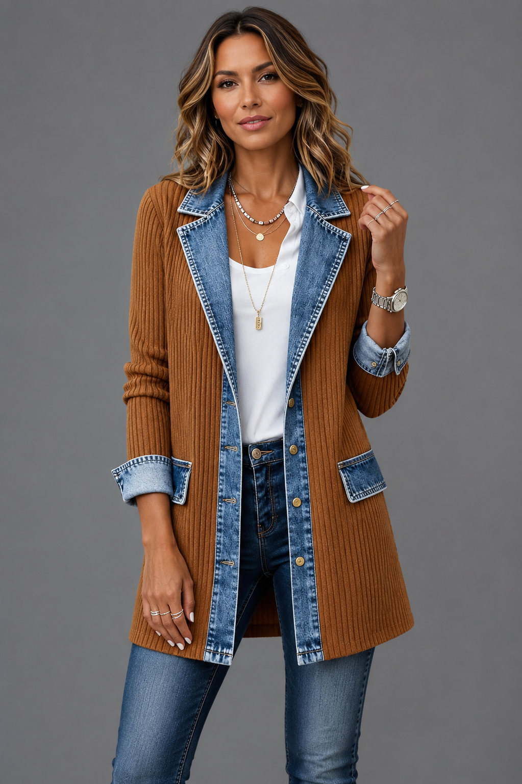 Julies Denim Knit jacket