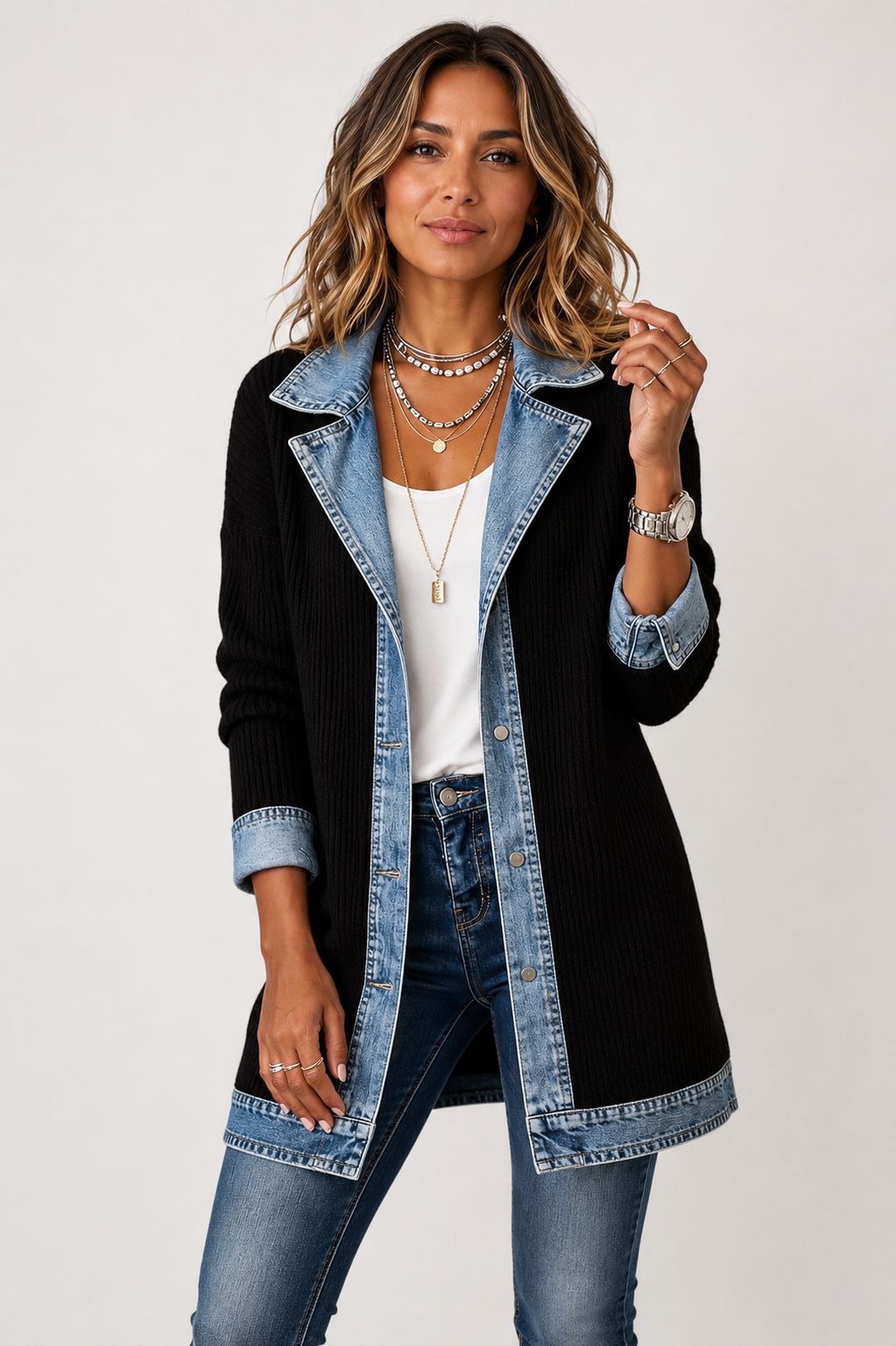 Julies Denim Knit jacket