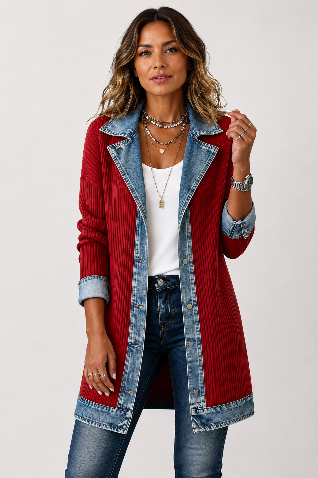 Julies Denim Knit jacket
