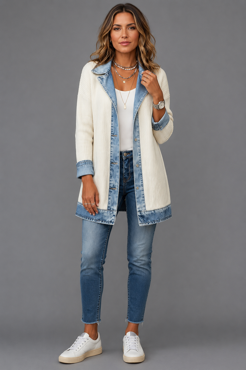 Julies Denim Knit jacket