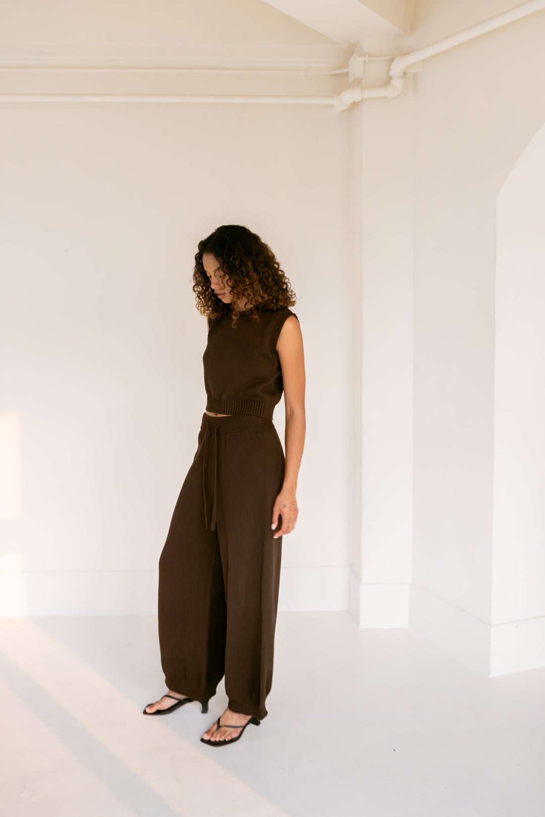 Vest Sweater espresso