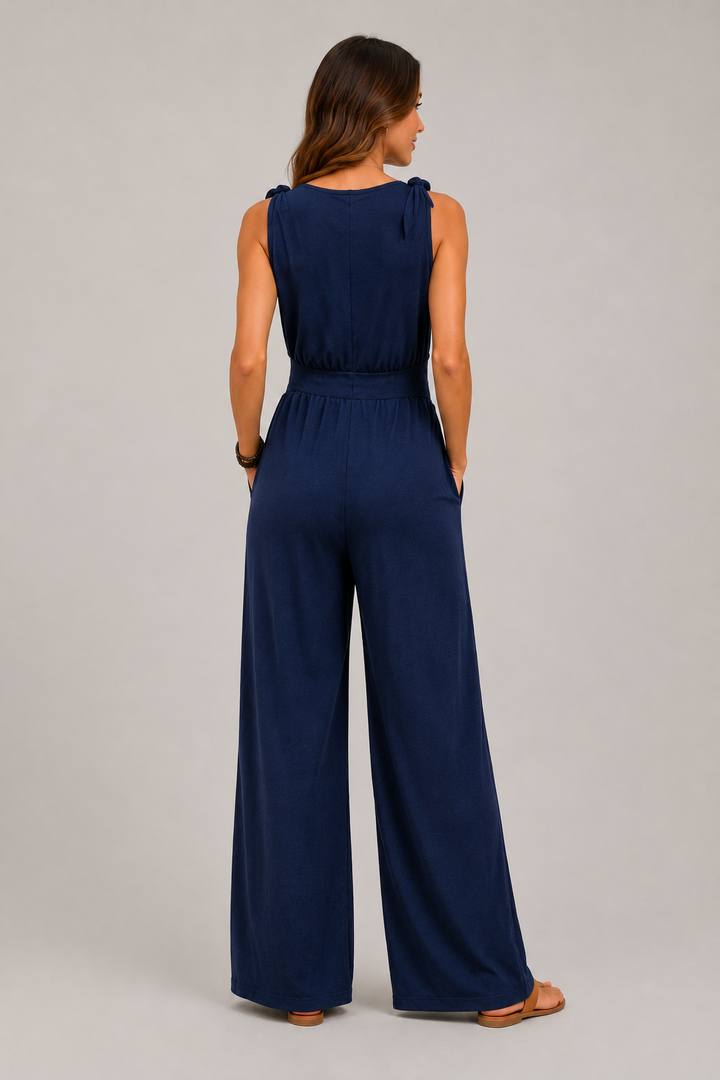 Julies Jumpsuit | V-neck & Wide-leg