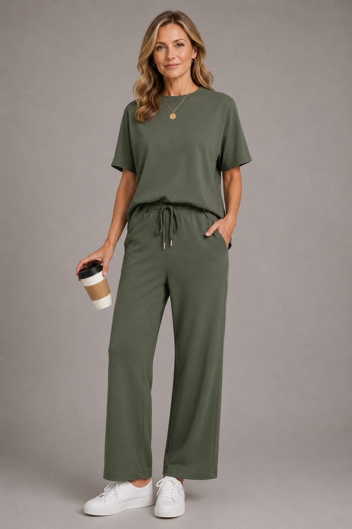 Julies Oversized Wide Leg Two Piece Set