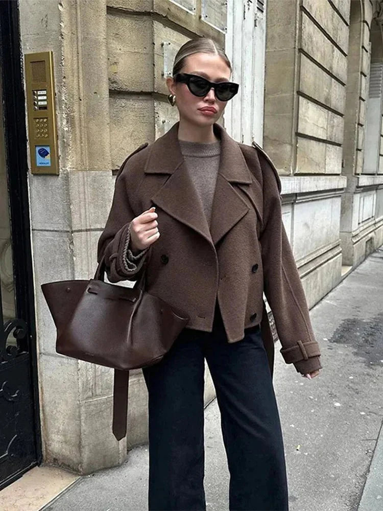 Katrina Lace Up Trench Coat