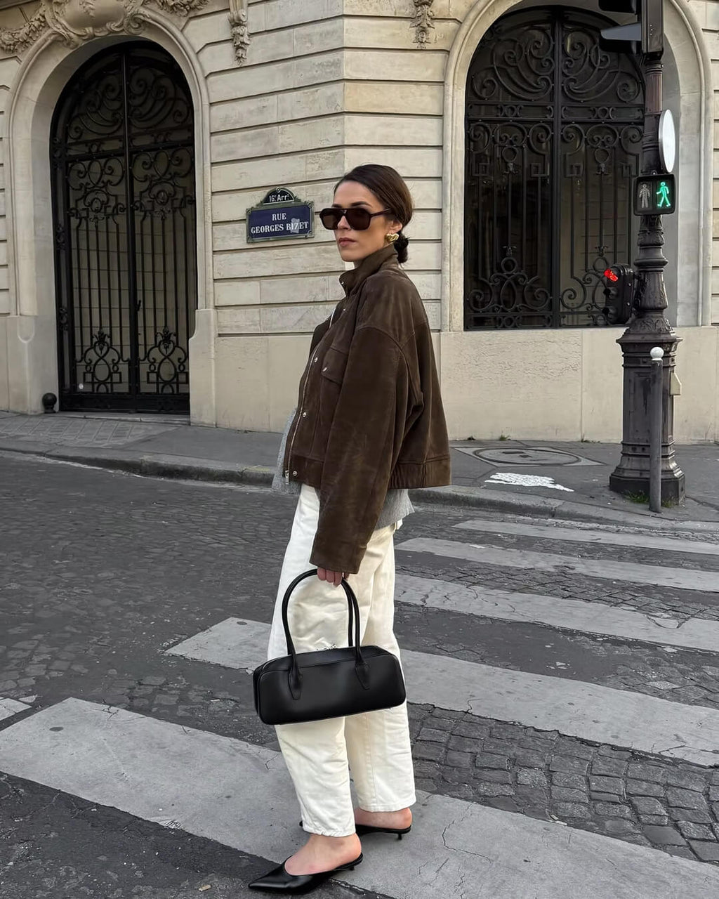 Lana Suede Bomber Jacket
