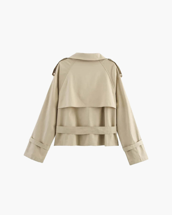 Lyss Cropped Trench Coat