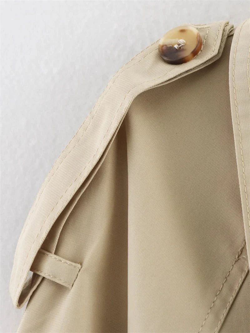 Lyss Cropped Trench Coat